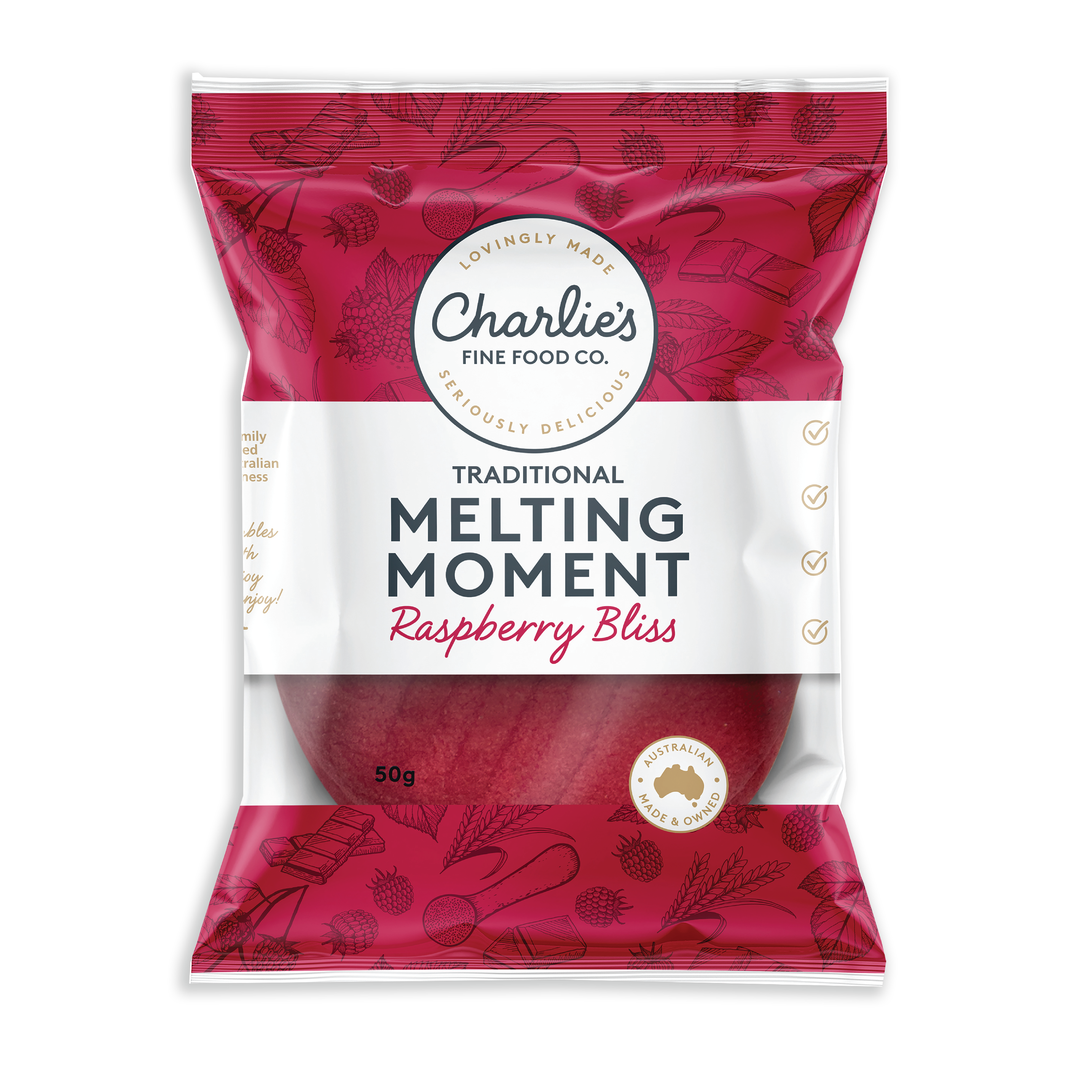 50g Raspberry Bliss Melting Moment